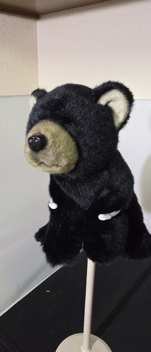 Black Bear Cub Children's Plush Beanbag Stuffed Animal Toy R1